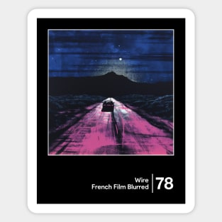 French Film Blurred - Minimalist Graphic Artwork Design Sticker